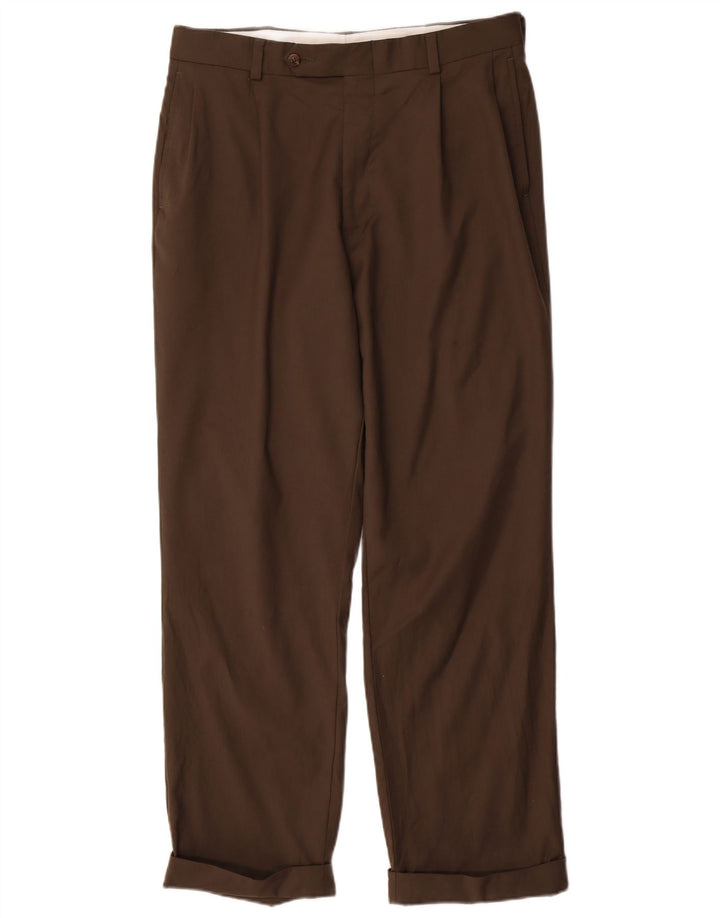 NAUTICA Pegged jakkesæt til mænd W33 L30 Grå uld