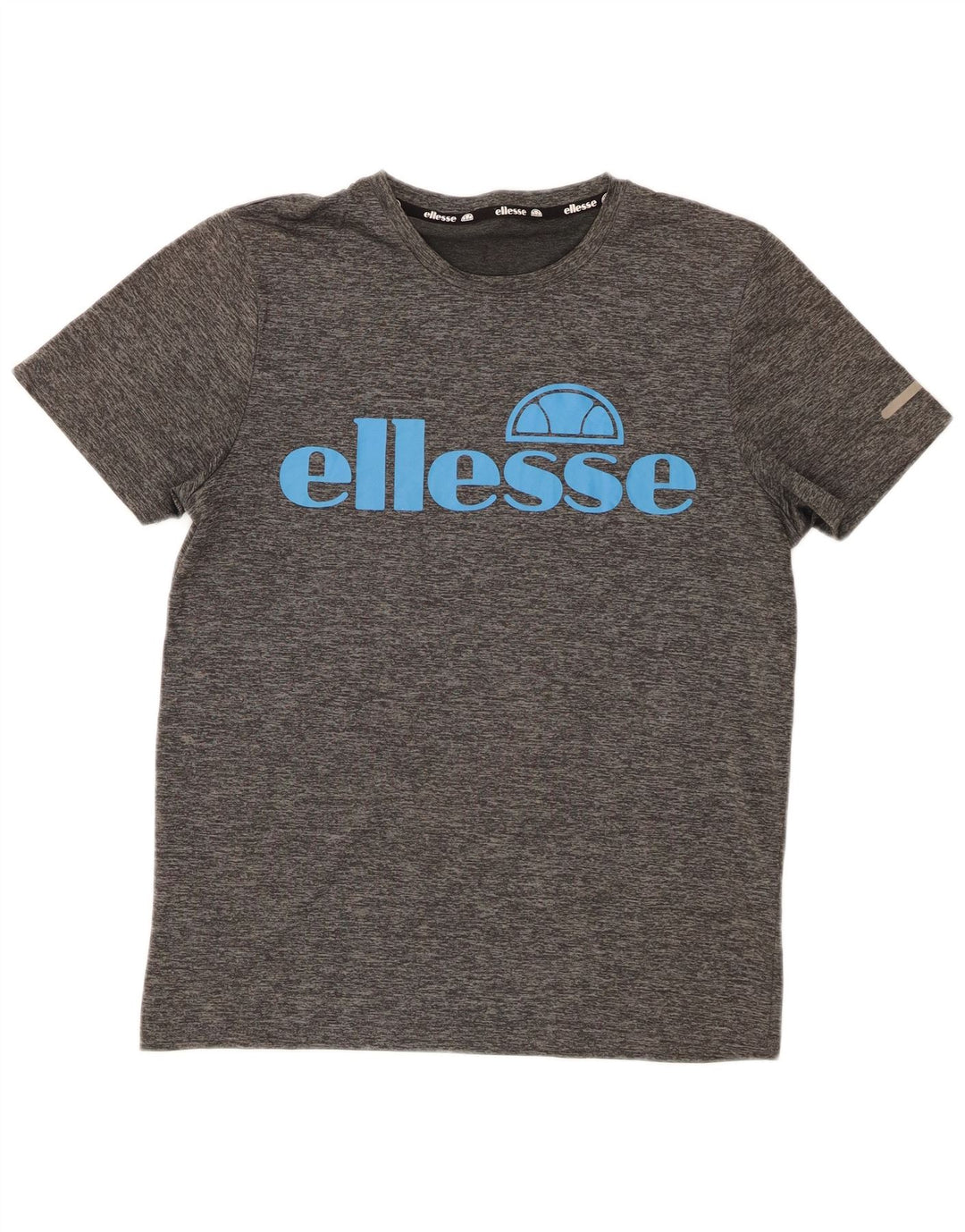 Ellesse Dame Grafisk T-Shirt Top UK 14 Medium Grå Polyester