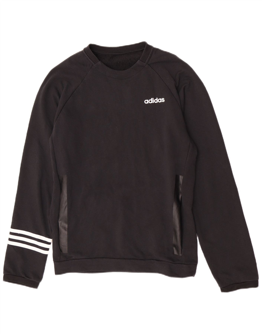 Adidas Herre Regular Fit Sweatshirt Jumper Medium Sort Bomuld