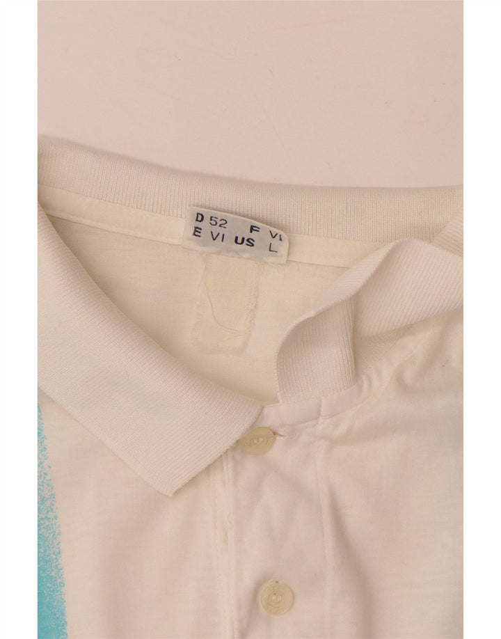 SERGIO TACCHINI Poloskjorte til mænd EU 52 Stor Hvidstribet