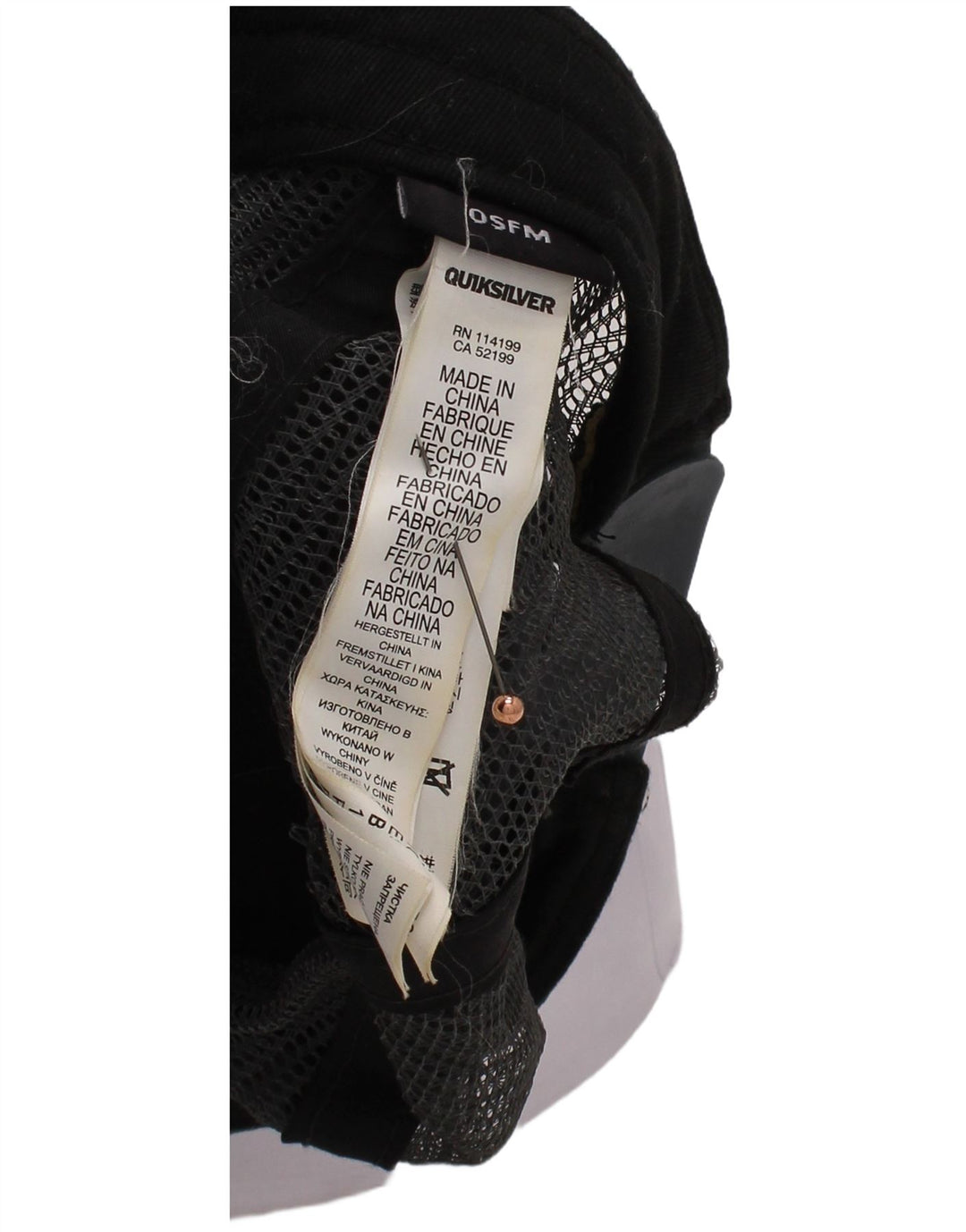 QUIKSILVER Mens Graphic Trucker Cap One Size Black Floral Polyester