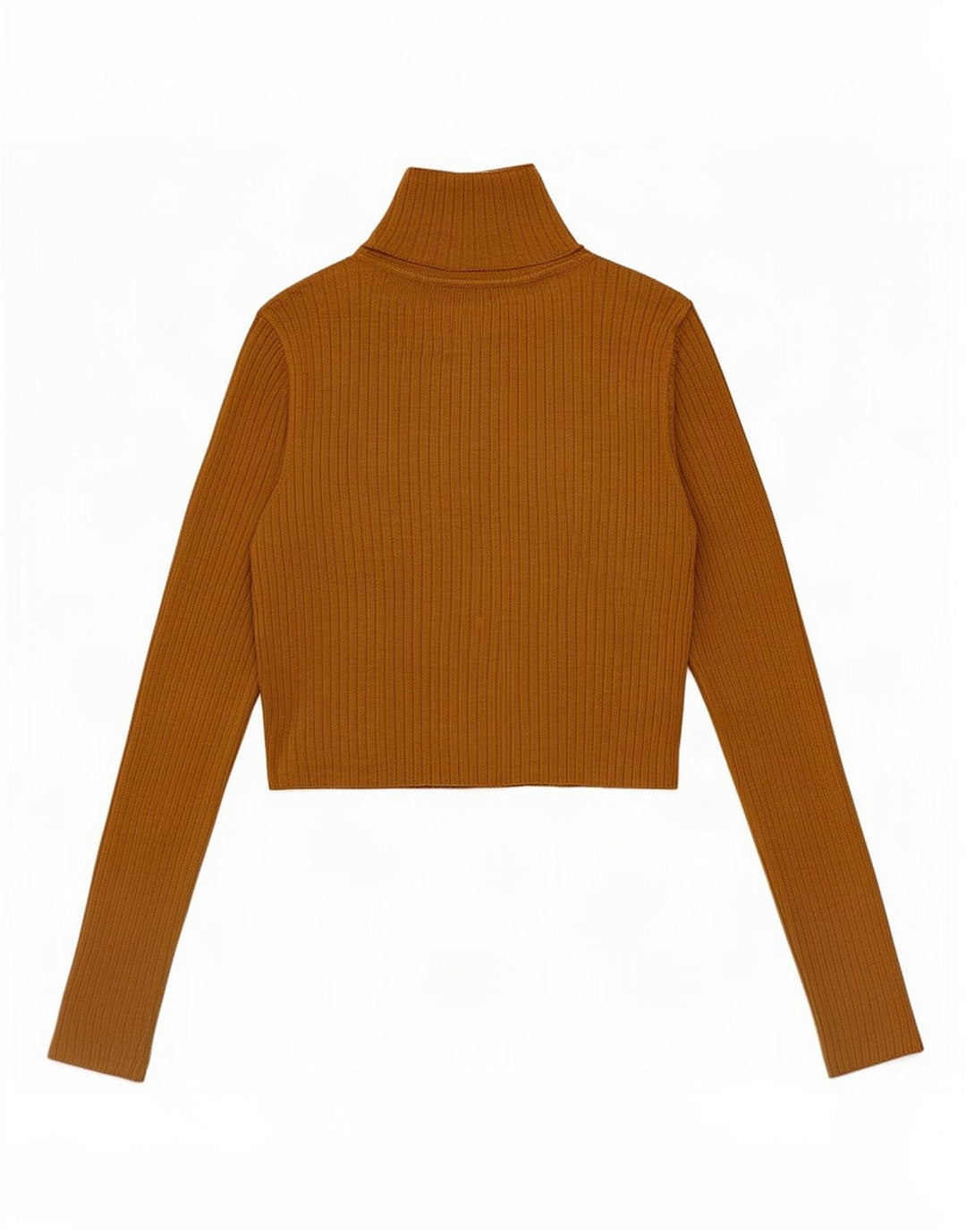 Zara Womens Crop Top Langærmet UK 12 Medium Beige