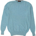 Elvstrom Herre Crew Neck Jumper Sweater Large Blue Flecked Wool