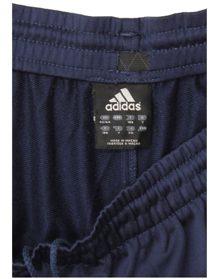 Adidas Træningsdragtsbukser til mænd UK 42/44 Large Navy Blue Polyester