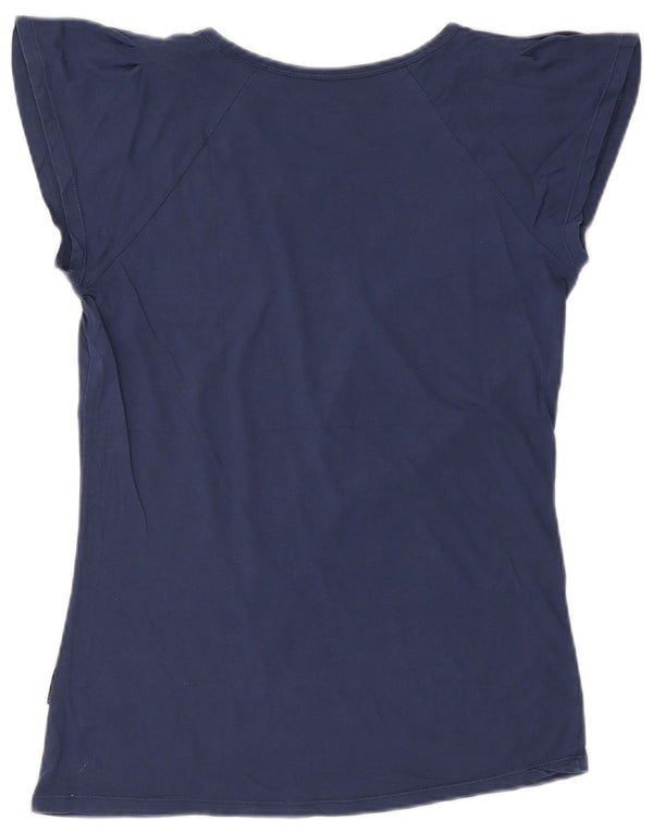 Calvin Klein Jeans Dame Grafisk T-Shirt Top UK 18 XL Marineblå Bomuld