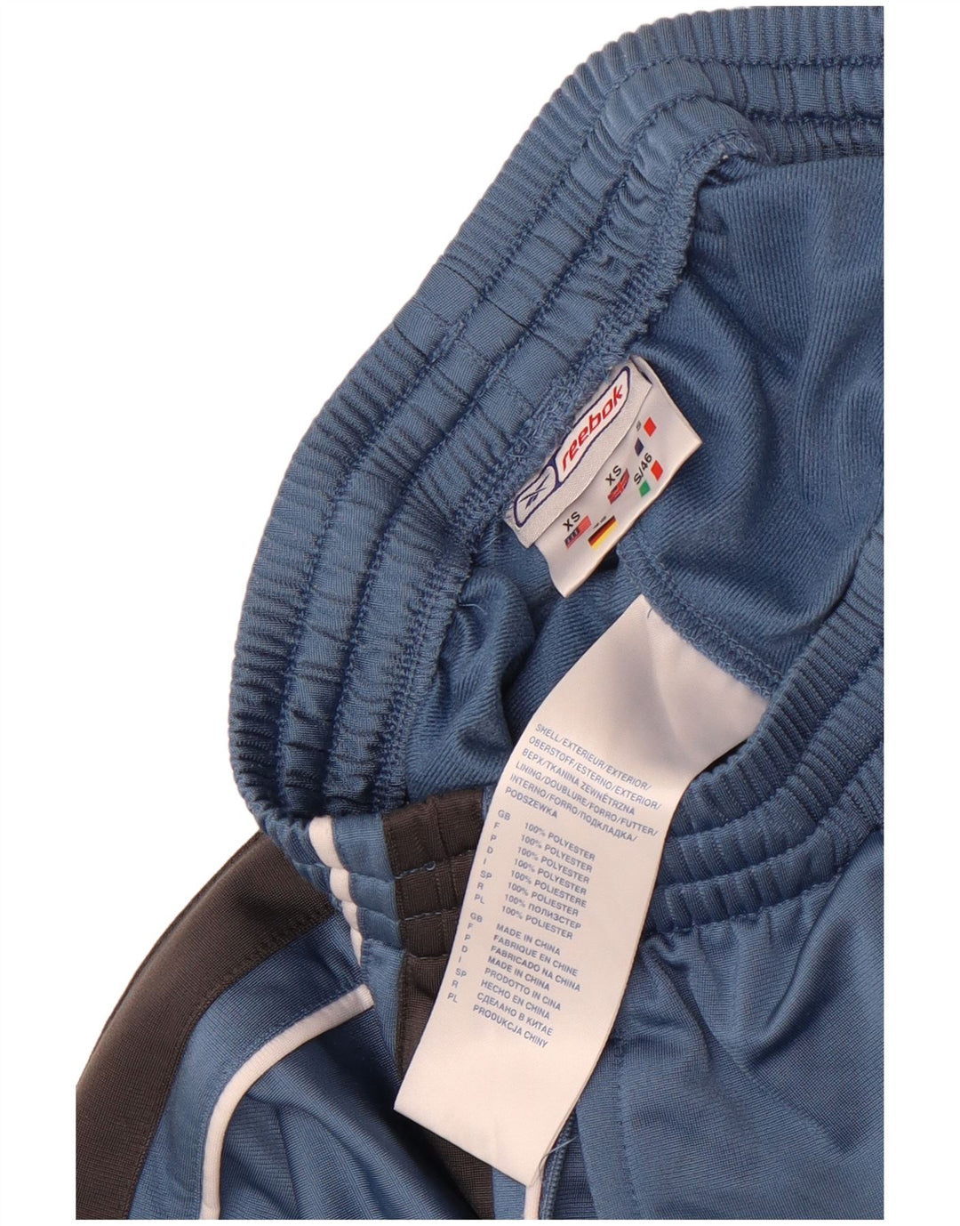 Reebok Træningsdragtsbukser til mænd XS Blå Colourblock Polyester