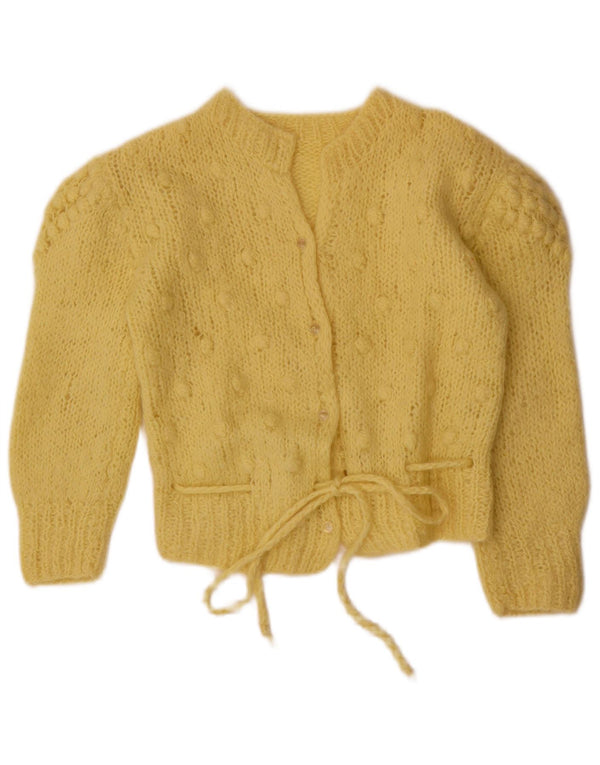Vintage pige cardigan sweater 9-10 år gul