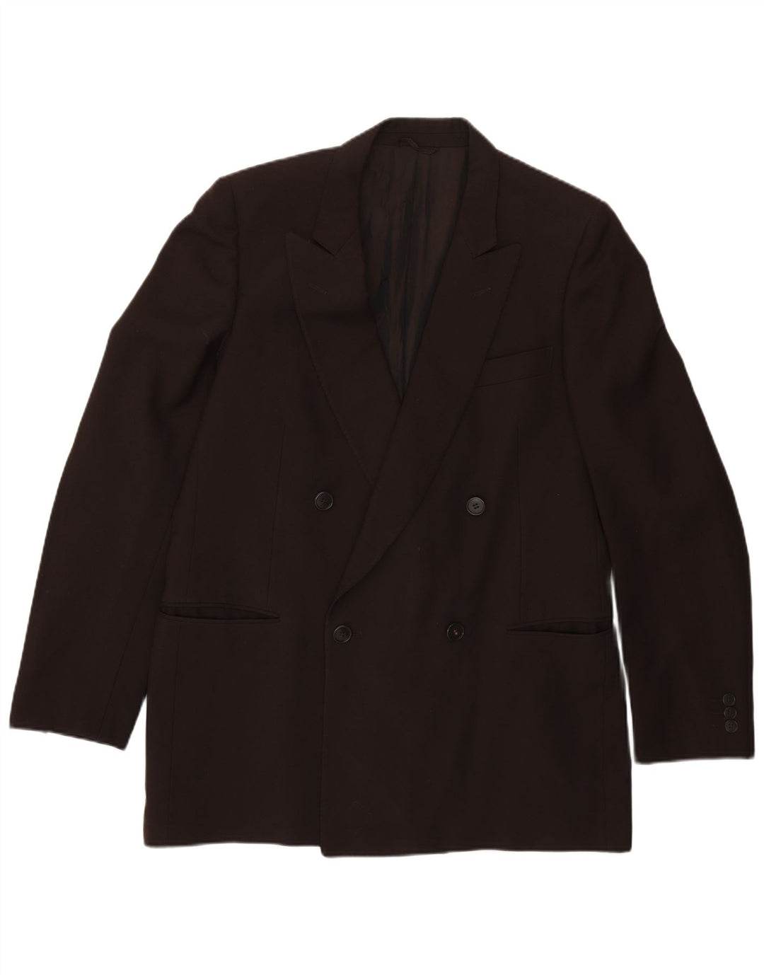 Cerruti 1881 herre dobbeltradet blazerjakke IT 52 XL brun uld klassisk