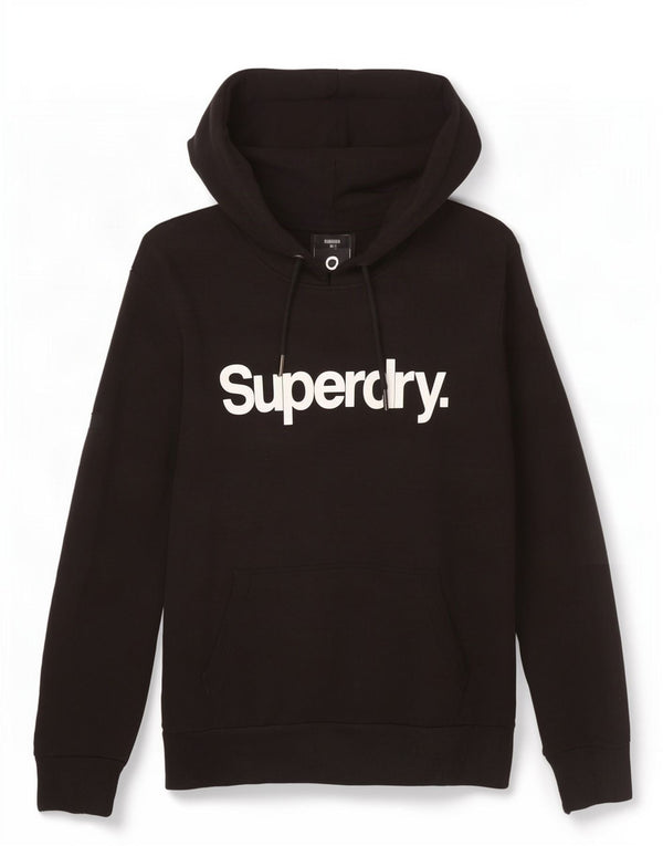 Superdry Grafisk hættetrøje til mænd 2XL sort bomuld