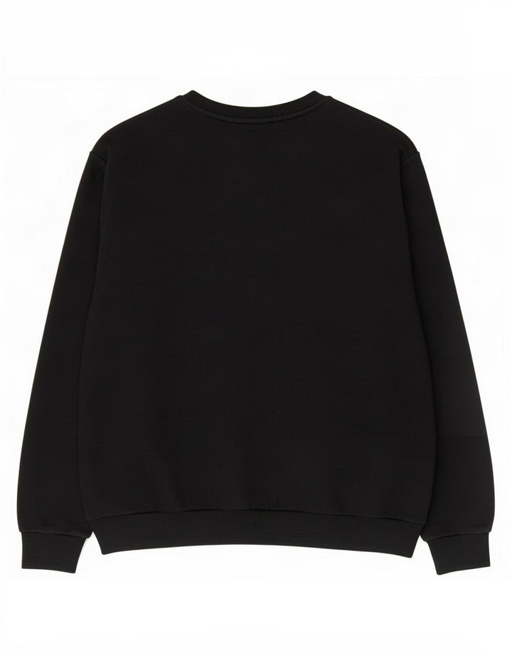Puma Herre Grafisk Sweatshirt Jumper Medium Sort Bomuld