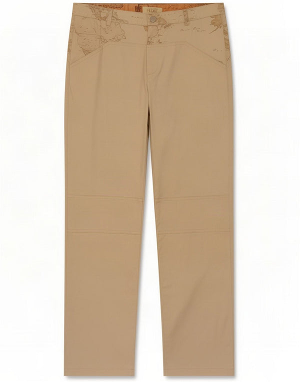 ALVIERO MARTINI Lige afslappede bukser til piger 13-14 år XL W28 L31 Beige