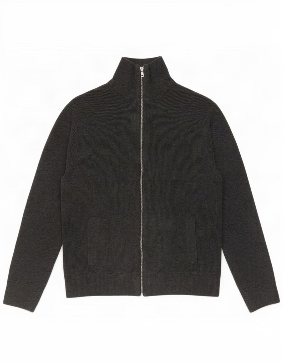 Marks & Spencer Herre Cardigan Sweater Stor Grå Polyester