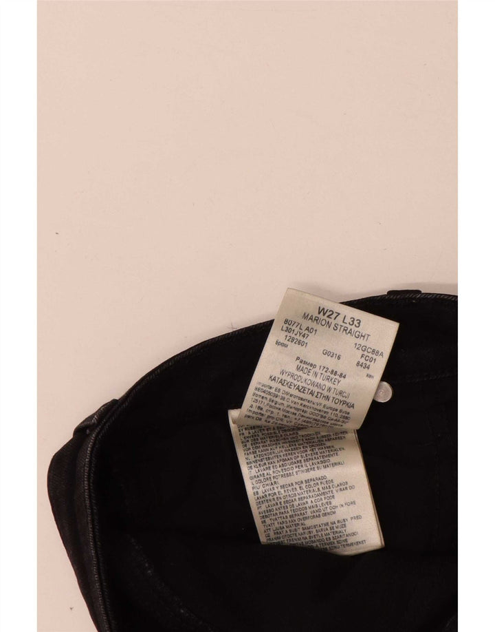 Lee Dame Marion Straight Jeans W27 L25 Sort Bomuld