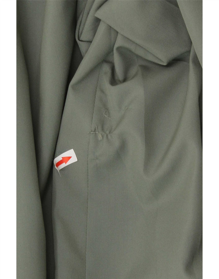 Vintage blazerjakke til mænd med 1 knap IT 52 XL Grøn Acetat