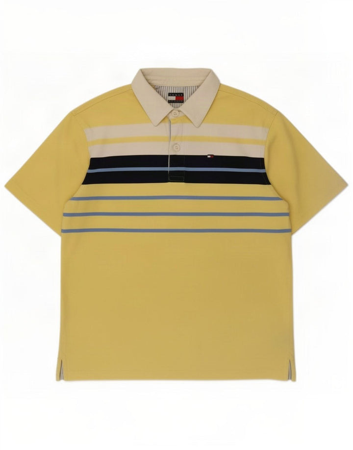 Tommy Hilfiger Rugby poloshirt til mænd Medium gul stribet