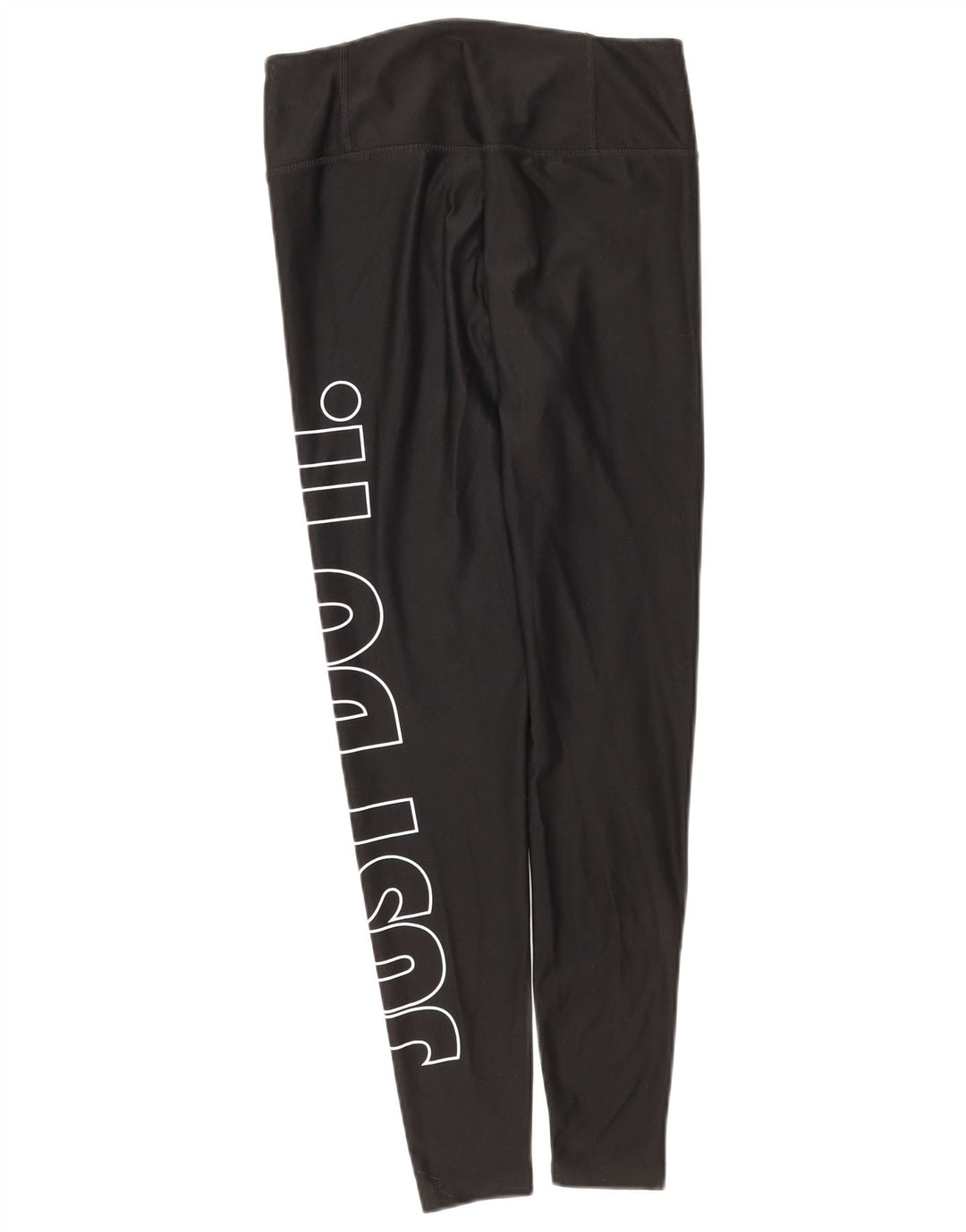 Nike Dame Dri Fit Grafiske Leggings UK 8 Small Black Polyester