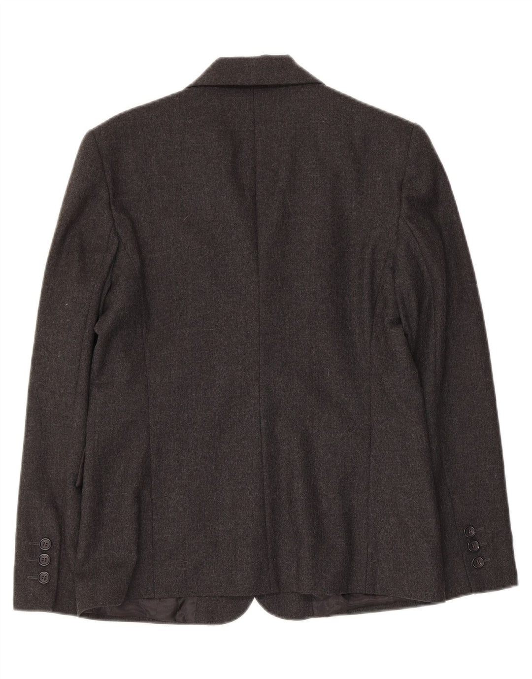 GIANFREDIANI Womens 2 Button Blazer Jacket IT 42 Medium Grey Virgin Wool