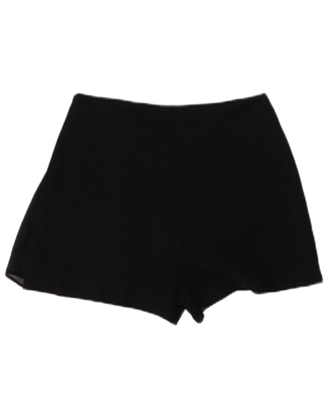 ZARA højtaljede fritidsshorts til kvinder XS W24 sort polyester