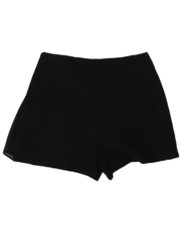 ZARA højtaljede fritidsshorts til kvinder XS W24 sort polyester