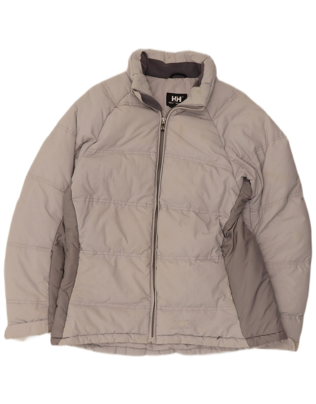 Helly Hansen Polstret Damejakke UK 16 Stor Grå Colourblock Nylon