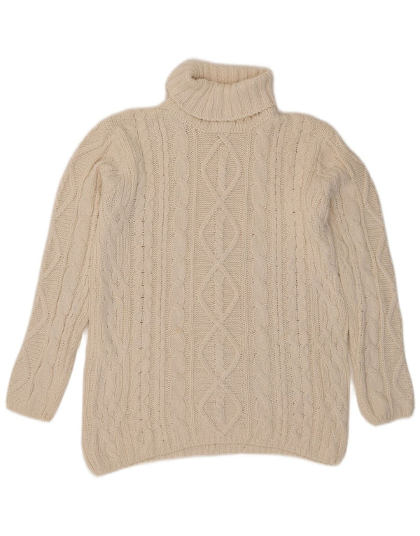 L.O.G.G Herre rullehals sweater Medium Off White Ramie