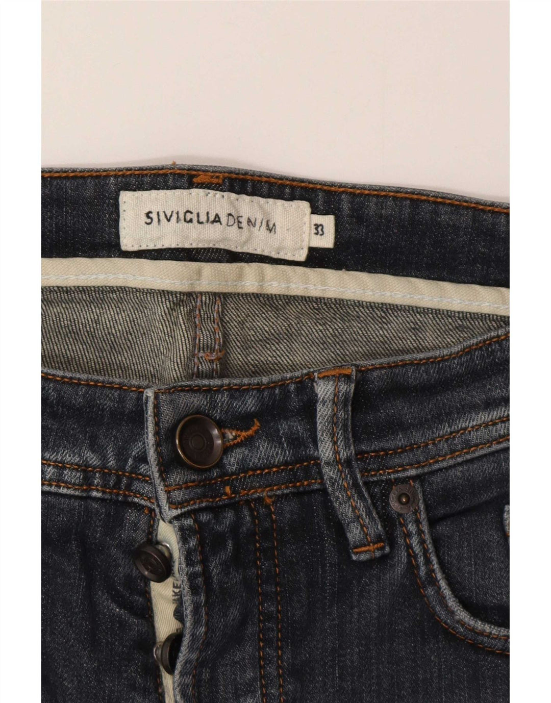 SIVIGLIA Slim Jeans til mænd W33 L32 blå bomuld