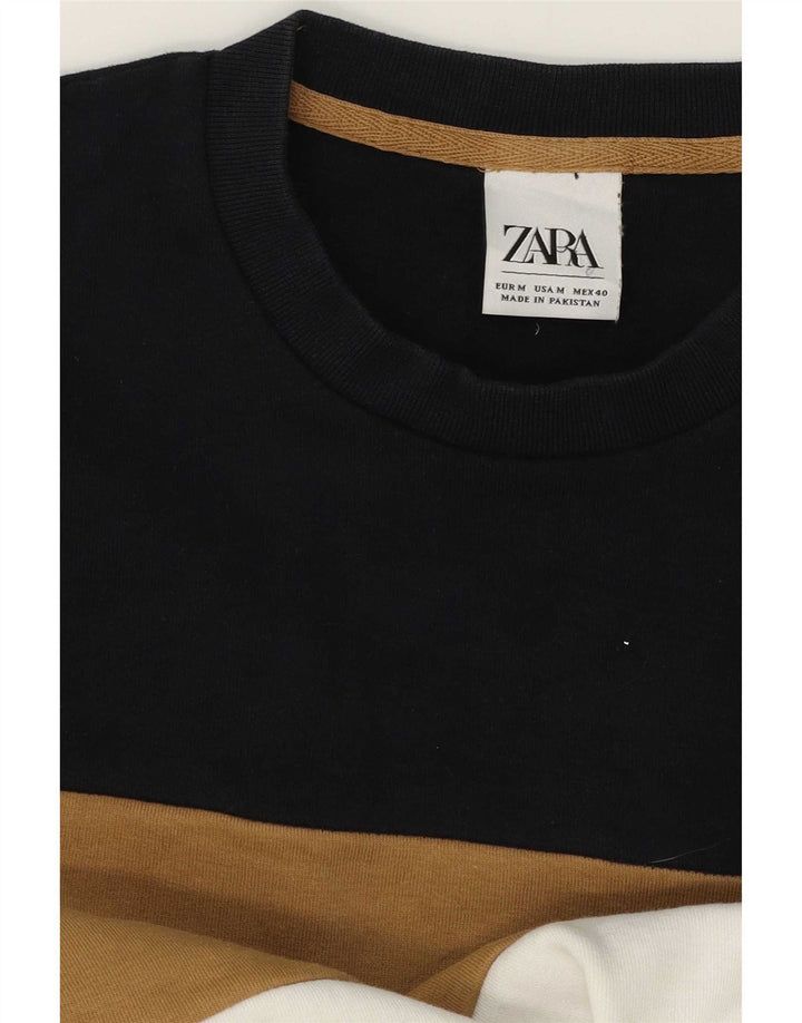 Zara Herre sweatshirt Jumper Medium Flerfarvet Colourblock