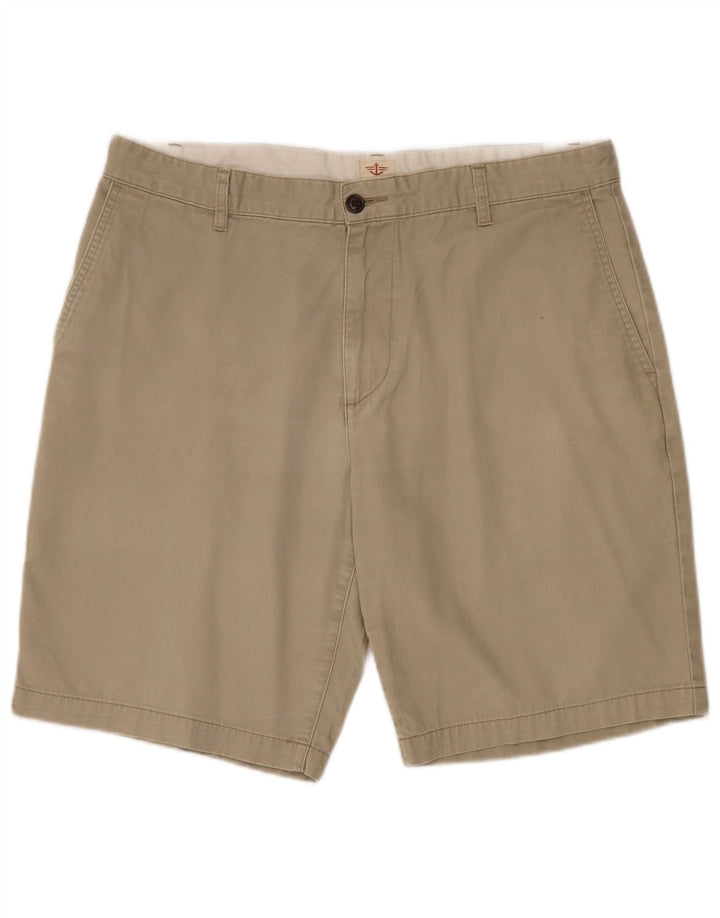 Dockers Herre Cargo Shorts W36 Large Khaki Bomuld