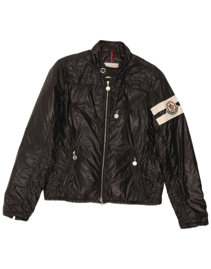 Moncler Dame Polstret Jakke Størrelse 2 Medium Sort Polyamid