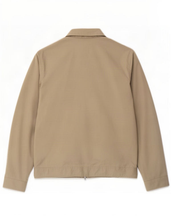 Marks & Spencer Herre Autograph Bomber Jacket UK 36 Small Beige Cotton
