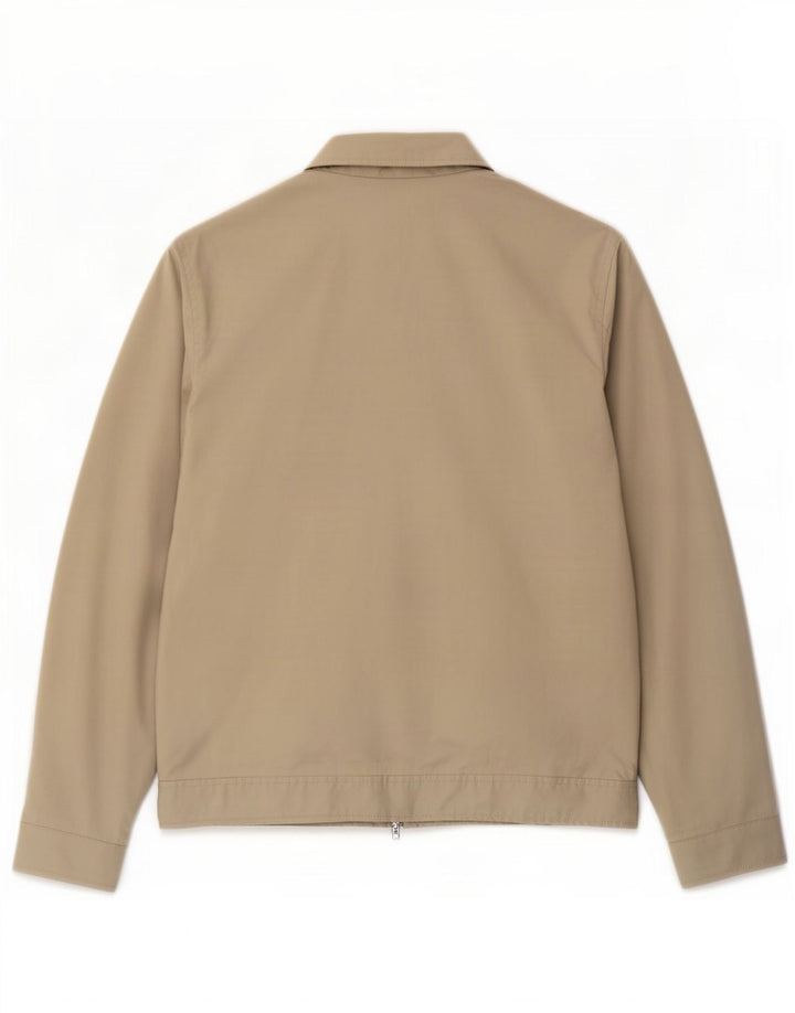 Marks & Spencer Herre Autograph Bomber Jacket UK 36 Small Beige Cotton