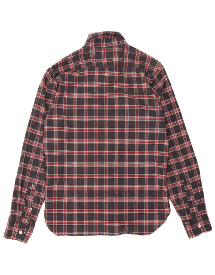 Levi's herreskjorte lille marineblå ternet bomuld