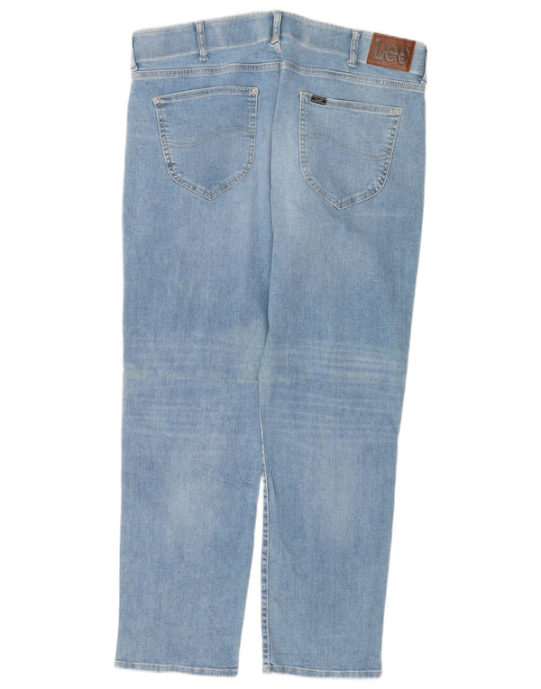 Lee Mens Extreme Motion Straight Tapered Jeans W38 L32 Blue Cotton