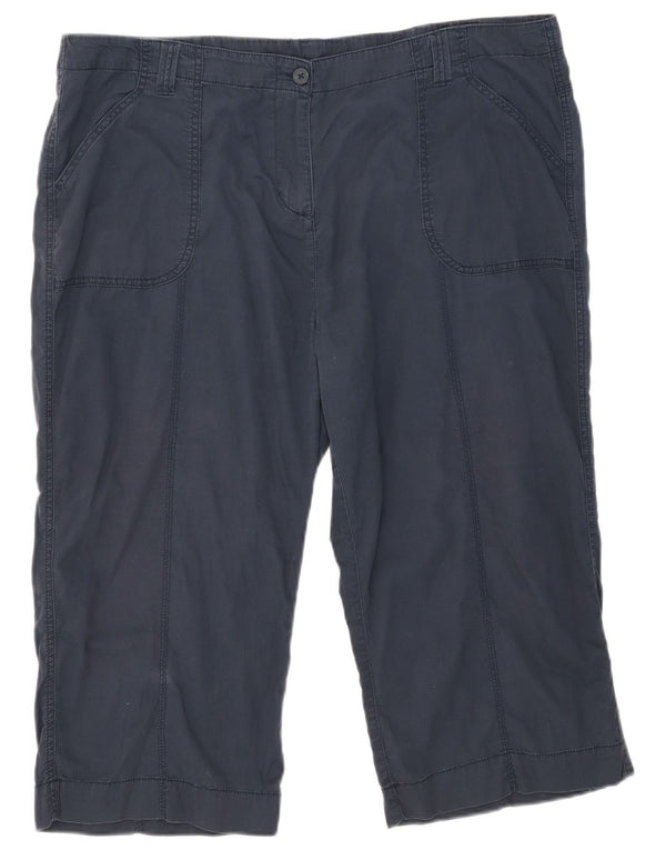 Marks & Spencer Bermuda-shorts til kvinder UK 20 2XL W40 Marineblå Bomuld