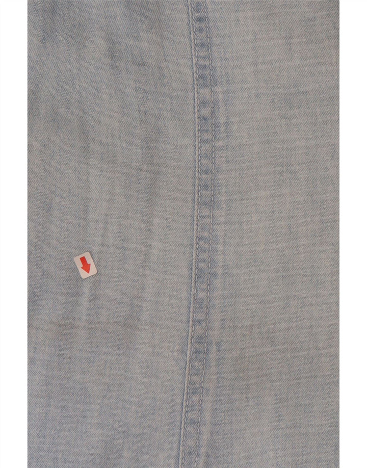 JOHN BANER Dame ærmeløs denimkjole IT 50 XL Blå Bomuld