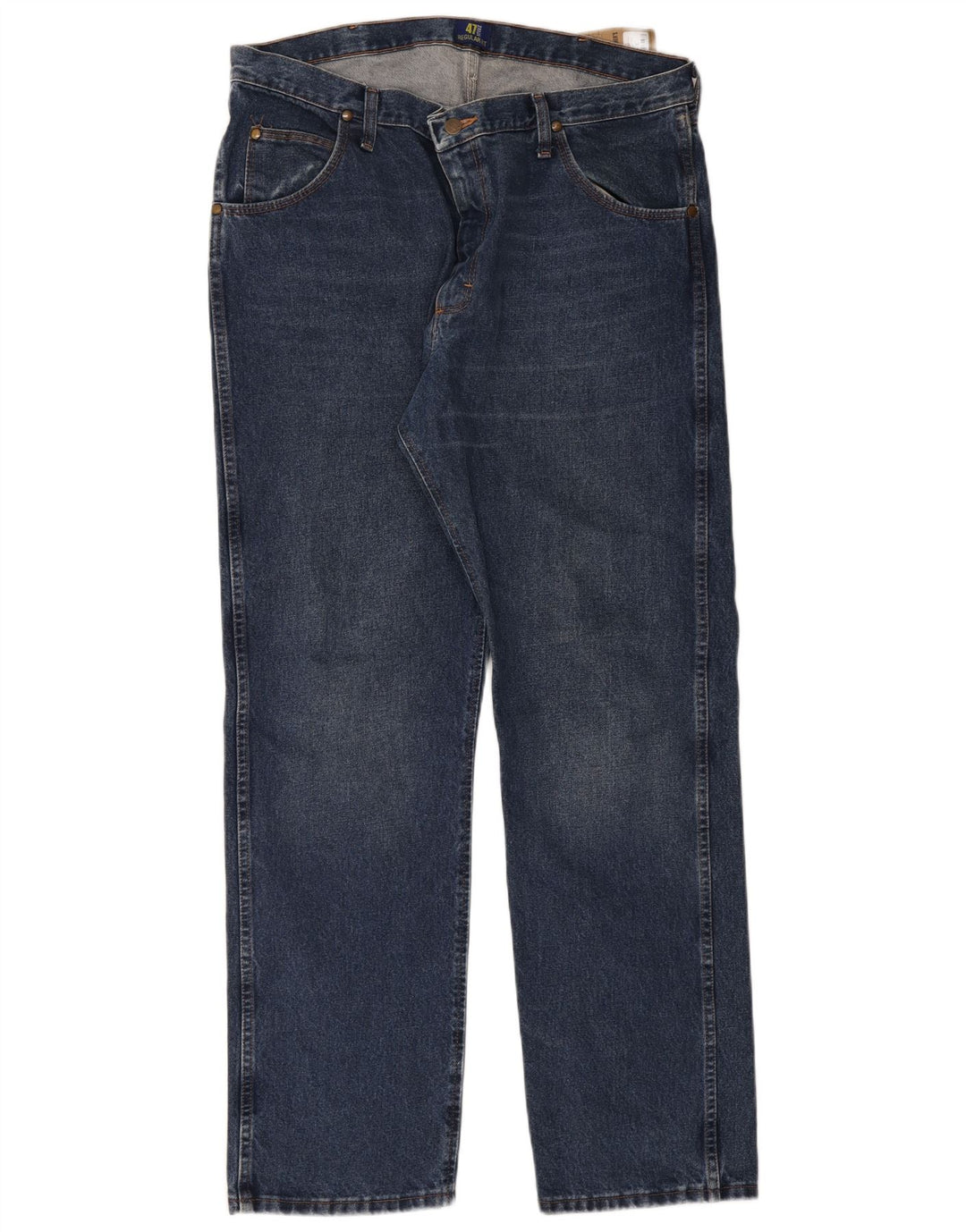 Wrangler Straight Jeans til mænd W38 L32 blå bomuld