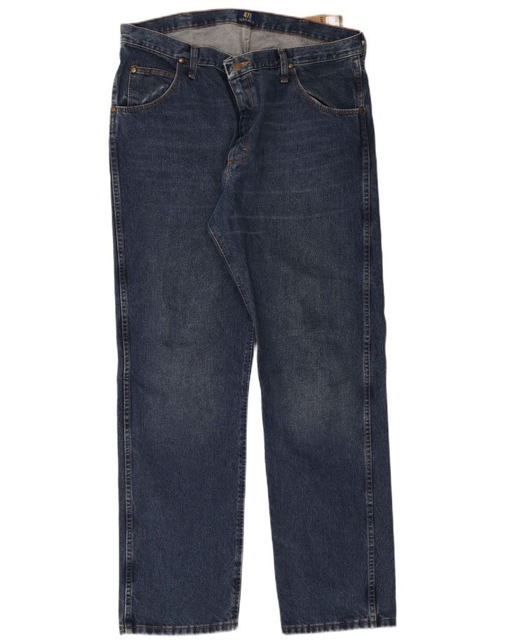 Wrangler Straight Jeans til mænd W38 L32 blå bomuld