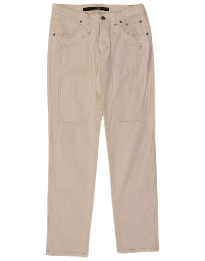 Jeckerson Straight Jeans til mænd W34 L34 Hvid bomuld