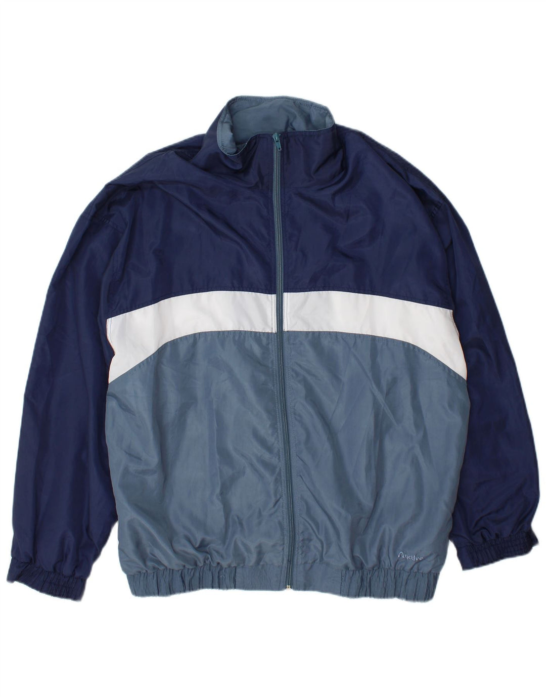 Aktiv træningsdragt til mænd Topjakke XL Marineblå Colourblock Polyester