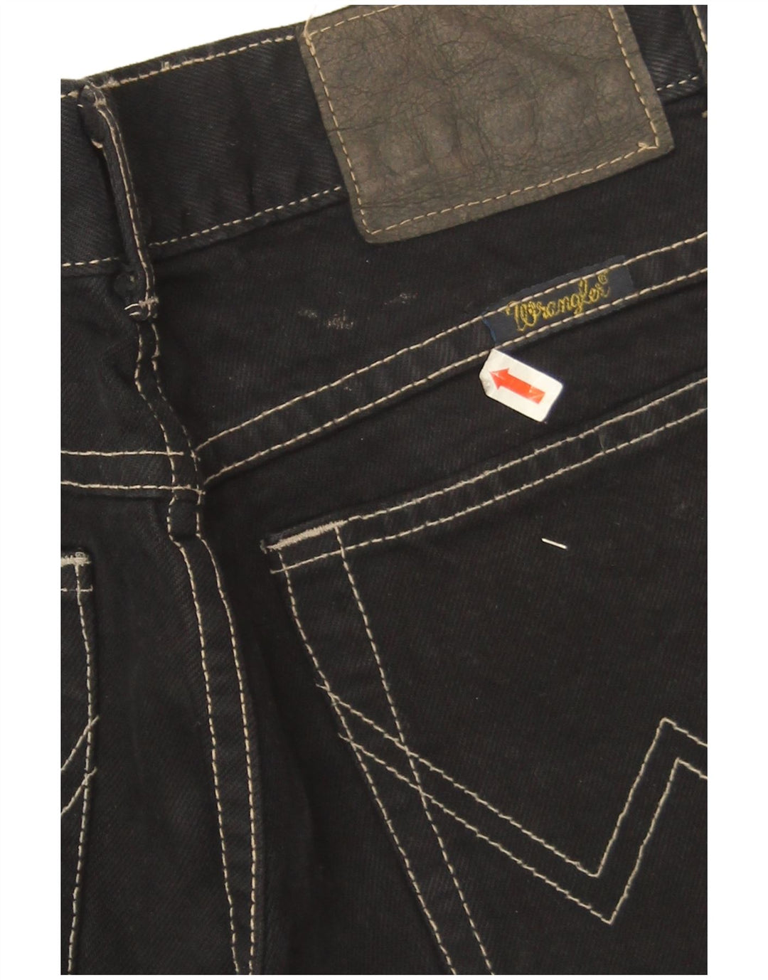 Wrangler Straight Jeans til mænd W34 L34 Sort bomuld