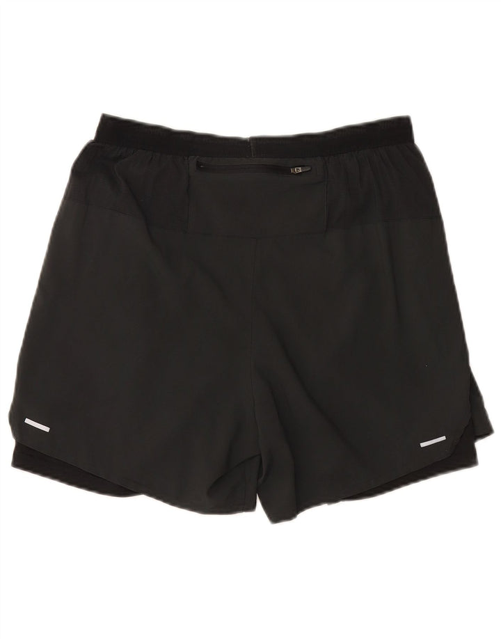 Nike Herre Dri Fit sportsshorts, store sorte polyester