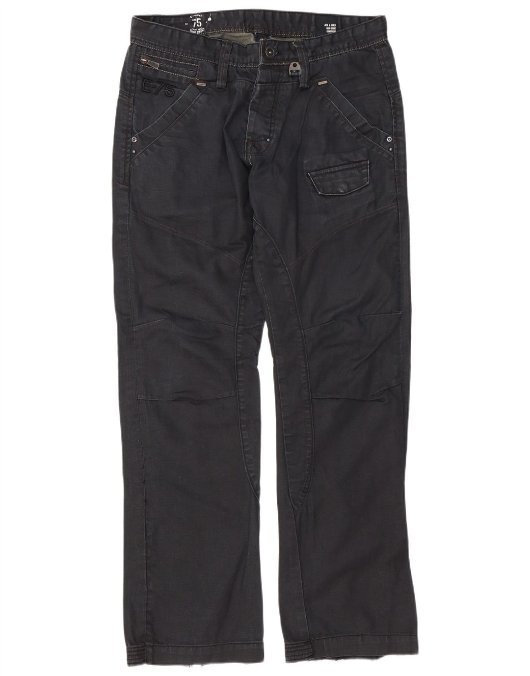 Jack & Jones Straight Jeans til mænd W34 L34 Sort bomuld