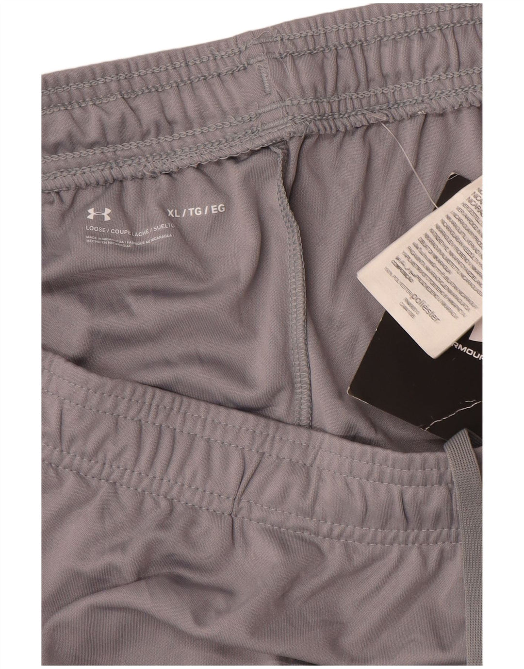 Under Armour Herre grafiske sportsshorts XL Grå polyester