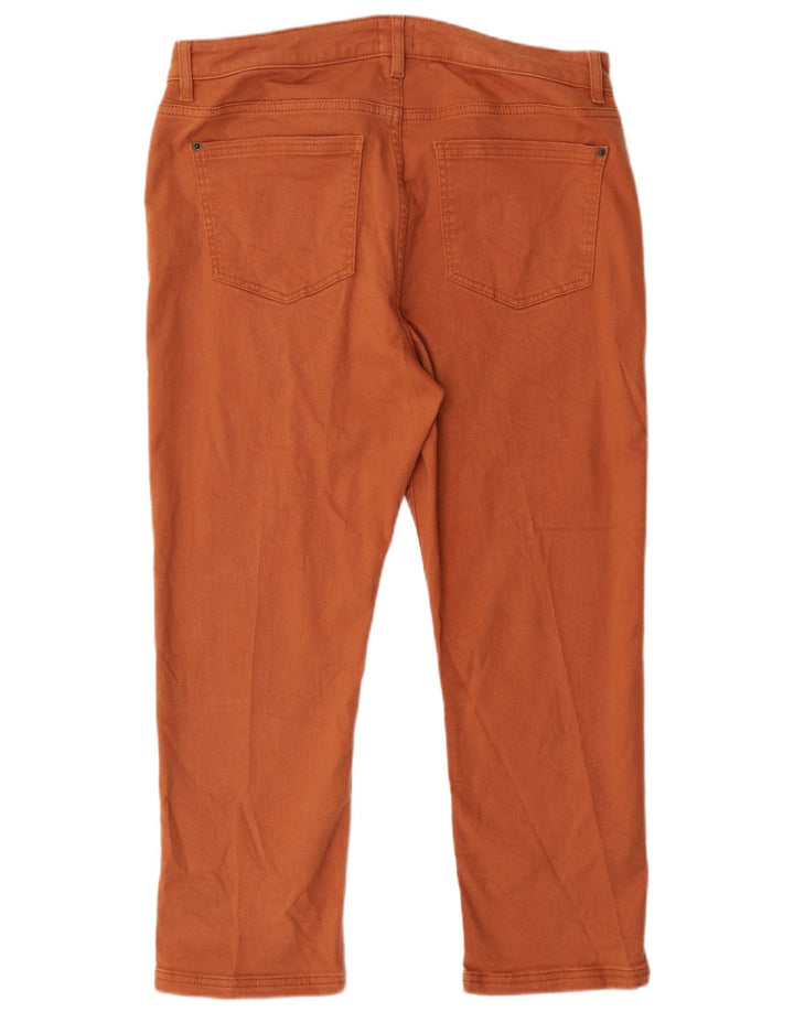 White Stuff Womens Cropped Jeans UK 16 Large W34 L25 Brown Bomuld