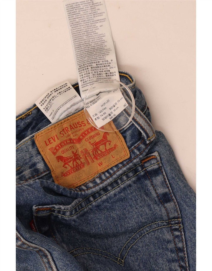 Levi's Herre 505 Straight Jeans W29 L30 Blå Bomuld