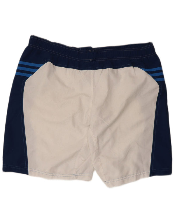 Adidas grafiske badeshorts til mænd store hvide Colourblock Polyester