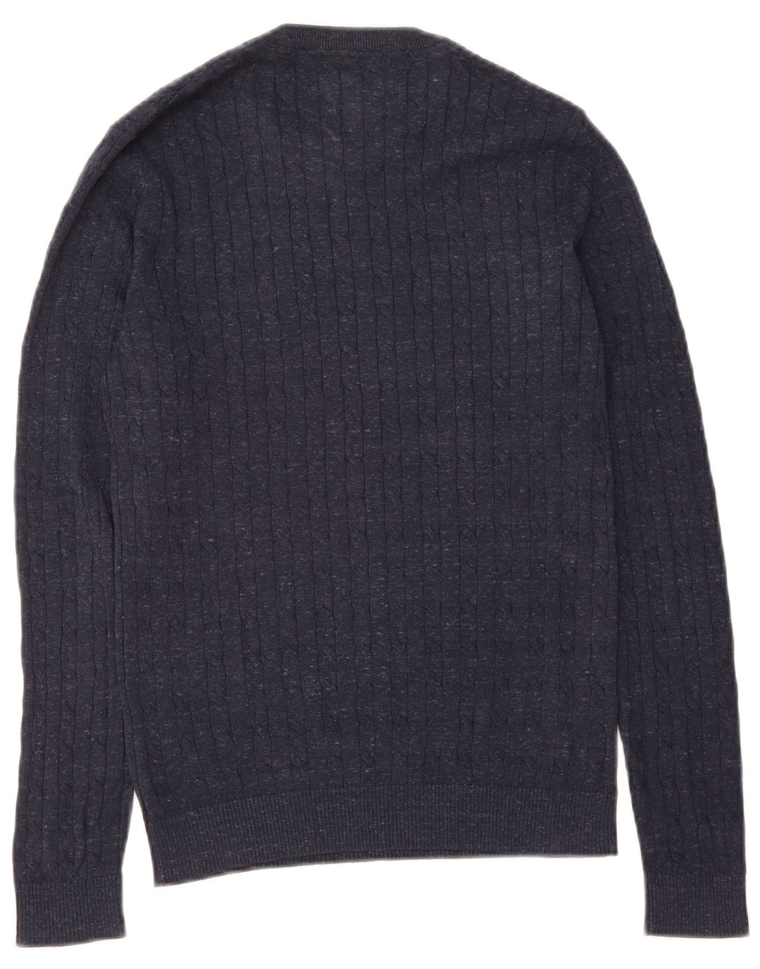 JACK & JONES Mens Crew Neck Jumper Sweater Small Navy Blue Cotton