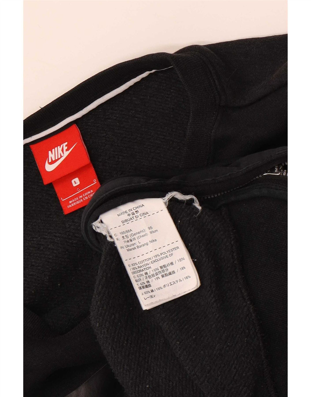 Nike Dame Air Graphic Oversized Sweatshirt Jumper UK 16 Large Sort