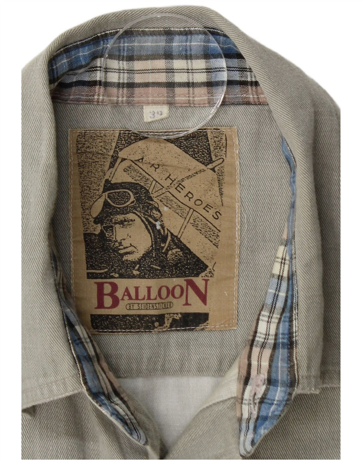 BALLON Herre flannelskjorte str. 39 Medium Grå