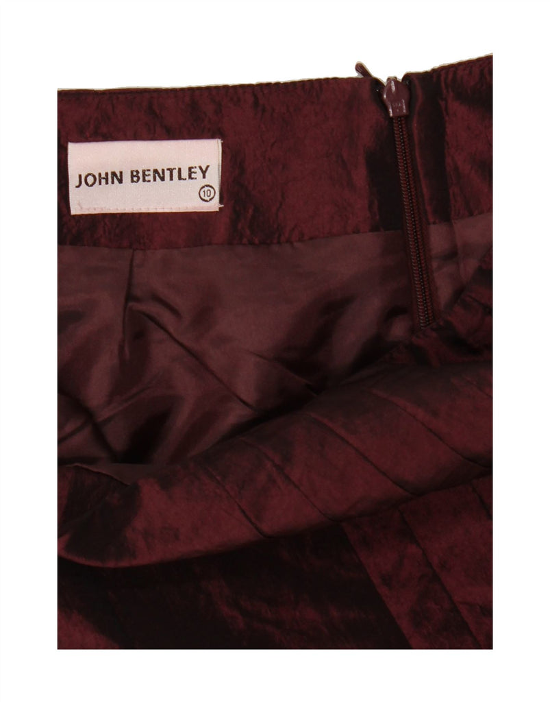 JOHN BENTLEY Womens 2 Piece Skirt Set UK 8/10 Small W26 Burgundy Floral Vintage John Bentley and Second-Hand John Bentley from Messina Hembry 